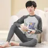 Conjunto de Ropa Interior Térmica de Algodón de Otoño para Adolescentes Niños, Pijamas Infantiles, Tops de Capa Base para Niñas Mayores