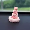 Fofo Porco Giratório para Painel de Carro, Decoração Criativa para Interior de Carro, Decoração de Mesa para Aliviar o Estresse para Meninas