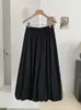 Falda KEKEZOON de Cintura Alta con Forma de Capullo Hinchado para Mujer, Falda Larga de Linterna Suelta de Línea A para Otoño, Moderna 8710