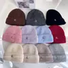 Gorro de Lana Cálido de Moda con Letra Bordada para Mujer Invierno Versátil Informal Gorro de Punto a Crochet a Prueba de Frío a Prueba de Viento Gorro de Poner Gorro Frío
