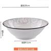 Tazón de ramen de 6 a 8 pulgadas de color esmaltado, tazón grande para sopa, tazón para comer, tazón de fideos instantáneos, vajilla de cerámica, tazón para fideos, tazón tipo cubo