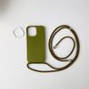 Para Apple iPhone16promax Alça Cordão Capa de Celular 15 Transversal 14 Pendurada no Pescoço 13 Capa Protetora com Anel Espelho