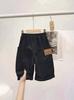 Shorts de trabalho para meninos verão 2025 novo estilo de roupa externa para crianças calças finas calças da moda verão calças infantis de cinco pontas