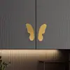 Maçaneta de Porta de Armário de Latão, Sapateira Personalizada Estilo Chinês, Maçaneta de Gaveta de Armário Guarda-Roupa Dourada Minimalista Moderna de Luxo Leve Estilo Francês
