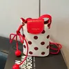 Bolsa Saco de Bolinhas para Mulheres, Nova Tendência de Moda Verão 2026, Versátil para Uso Diário, Bolsa de Ombro e Transversal para Celular de Nicho