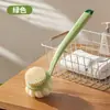 Escova de Banho para Esfregar as Costas Sem Precisar de Ajuda, Escova de Cerdas Macias com Cabo Longo, Escova de Banho Dupla Face para Remover Sujeira e Imundície, Ferramenta para Esfregar as Costas