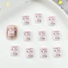Brinquedo de Comida Simulada Palito de Sorvete Acessórios para Nail Art Gato de Desenho Animado 3D Fofo Pérola Chá de Leite Peças de Resina DIY