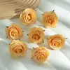 Cabezas de flores de rosa artificiales de 6 cm para paredes de fondo, arcos, materiales florales hechos a mano para manualidades, coches de boda, venta al por mayor de cabezas de flores artificiales transfronteriza
