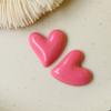 Versión coreana de parche de corazón de durazno de color fresco pequeño diy accesorios de resina aretes colgante para carcasa de teléfono móvil material para accesorios para el cabello al por mayor