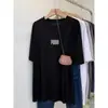 Camiseta Feminina de Algodão Fina com Manga Curta, Floco de Neve, Comprimento Médio, Estilo Preguiçoso, Moda Casual Versátil, Rejuvenescedora, Emagrecedora, Top Branco