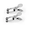 Productos para Adultos Pinza Redonda de Bola Pinza para Pezón de Pez Dorado Acero Inoxidable 304 Juguete Sexual para Senos de Acero Inoxidable Pinza Sexi Sm