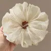 Goma para el pelo tipo scrunchie oversized de estilo coreano con múltiples capas, liga para el pelo de estilo perezoso, cuerda para coleta, accesorio para el pelo de alta gama