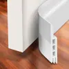Tira de vedação inferior de porta frete grátis à prova de som vedação oca de três camadas adesivo para fresta de porta batente de segurança tira de borracha à prova de vento à prova de insetos tira de fresta