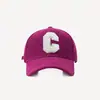 Gorra de Béisbol de Pana para Mujer, Nuevo Estilo Deportivo Otoño e Invierno con Letra C, Gorra Cálida de Moda, Mismo Estilo que la Gorra de Pico para Hombre