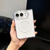 Adequado para Capa de Celular Iphone18Ultra, Capa Protetora Magnética Transparente Anti-Queda Que Não Amarela, Adequado para Telas Dobráveis da Apple