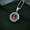 Prata 925 Cinnabar Raposa Bebê Foxiang Moire Redondo Oco Pingente Retrô Indústria Pesada Moda Alto Senso Nicho Atacado