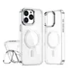 Funda Magnética Brillante Sombra Dos en Uno para Teléfono Compatible con iPhone1716Promax Soporte para Cámara Cubierta Protectora