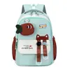 Mochila Escolar para Jardim de Infância, Mochila para Turma Pequena e Média, Mochila Respirável Redutora de Pressão para Aluno do Ensino Fundamental Primeira Série