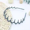 Diadema de mujer con forma de peine esmerilado transfronteriza moda simple elegante diadema geométrica de ala ancha diadema para presionar el cabello color caramelo