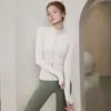 Jaqueta Esportiva de Veludo Quente de Alta Qualidade para Yoga Feminino Tamanho Plus, Fleece Fino para Corridas Matinais, Treinamento, Fitness, Manga Longa, Primavera Outono Novo