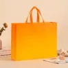 Bolsas de Mão Prontas em Não Tecido, Logotipo Impresso Personalizado, Sacolas de Compras Publicitárias Laminadas Espessadas, Bolsas Promocionais Ecologicamente Corretas