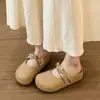 Sandalias sin cordones para mujer para combinar con faldas, ropa de verano para exteriores, nuevos mocasines cerrados estilo Birkenstock de suela gruesa 2026