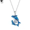Collar Doble Delfín Transfronterizo Nuevo para Mujer Cadena Clavicular de Lujo Ligero y Sentido de Alta Gama Moda Transfronteriza 2026 Joyería Versátil