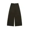 Pantalones de Talle Alto de Pierna Ancha ALINDM para Mujer, Efecto Adelgazante, Pantalones Casuales Rectos Holgados para Mujer