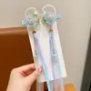 Acessórios de Cabelo Hanfu para Meninas, Presilhas de Cabelo com Fita Estilo Antigo, Presilhas Laterais de Borboleta de Princesa, Acessórios de Cabelo Estilo Chinês, Acessórios de Cabelo com Dupla Presilha para Meninas