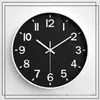 Reloj Minimalista de 12 Pulgadas con Números Tridimensionales, Reloj de Pared para Sala de Estar, Sencillo y Elegante, Silencioso, Elegante, de Cuarzo para Uso Doméstico