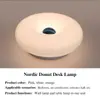 Lámpara de pared para dormitorio estilo ins de dona transfronteriza, lámpara de mesita de noche moderna minimalista, luz ambiental decorativa controlada por tacto, directo del fabricante