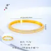 Pulseira Puzuo Gold Shop Estilo Igual Ouro de Areia Ouro Brilhante 24K Fivela Torcida com Diamante para Mulheres, Luxo Acessível e Pulseiras de Empilhamento de Alta Qualidade
