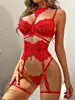 Comercio Exterior Transfronterizo Más Vendido Lencería Femenina Sujetadores de Calidad Conjunto de Lencería Sexy Seductivo de Encaje para Mujer