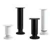 Pés de Suporte para Móveis Ajustáveis Pés para Sofá Mesa de Centro Gabinete de TV Pernas de Mesa Telescópicas de Metal Base Espessa com Suporte de Carga Preto Branco