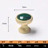 Manija de Aleación de Aluminio con Cabeza de Champiñón de un Solo Agujero y Patrón de Grietas de Jade para Puertas y Cajones de Gabinetes, Manija Vintage Estilo Chino para Gabinetes