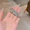 Presilha de Cabelo Exquisita Totalmente Cravejada, Clipe Lateral de Strass de Alta Qualidade para Mulheres, Presilha de Franja, Presilha para Parte de Trás da Cabeça, Novo Estilo