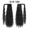 Xuchang Venta al por mayor Cinta Mágica Permanente de Maíz Cola de Caballo Peluca Cabello Largo Rizado para Mujeres Europeas y Americanas Extensiones de Cabello Rizado de Lana Cola de Caballo Trenza