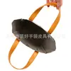 Bolso de Hombro Impermeable Estilo Coreano Papel Kraft Bolso de Mano Gris Papel Kraft Bolso de Mano Multifuncional Papel Kraft