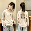 2026 Otoño/Invierno Camiseta Térmica de Manga Larga Base para Niñas Bebé Cálida Parte Superior Cepillada Ropa Nueva para Niños