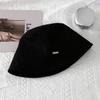 Sombrero de Pescador Clásico Sencillo, Sombrero de Cubo para Adultos, Sombrero de Mujer, Sombrero de Invierno Cálido a Prueba de Viento, Sombrero Versátil Casual para Dama