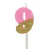 Velas Digitales de Cumpleaños Color Rosa Elegante de 7 Colores Velas Digitales para Pastel Decoración de Ambiente Fabricante Fuente Mayorista