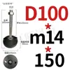 Varilla Niquelada Taza de Pie de Nylon Tornillo Accesorios de Perfil de Aluminio Soporte de Pie de Ajuste Direccional Tornillo para Piso M8-M24