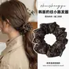 Goma para el pelo con estampado de leopardo marrón para otoño e invierno para mujer, scrunchie elegante y sofisticado para peinados de moño