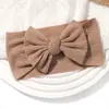 Diadema para bebé transfronteriza más vendida de Amazon, suave y elástica, borde ancho, lazo de color sólido, diadema para niños 3571