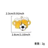 Óleo Gotejante Série Futebolística Troféu Camisa Liga de Zinco Ornamentos Acessórios DIY Colar Pulseira Pingente Chaveiro Pingente