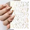 Nuevas pegatinas de uñas transfronterizas ins Europa y Estados Unidos amor caliente estrella mans grafiti llama 3D adhesivo pegatinas de uñas uña