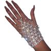 Pulsera de borlas de diamantes de imitación personalizada de venta caliente transfronteriza, pulsera creativa para todos los dedos, brillante, accesorios europeos y americanos, tobillera
