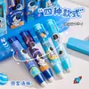 Borrador de astronauta con goma de borrar reemplazable, borrador limpio tipo pluma para tareas escolares y corrección de lápiz, pequeño regalo