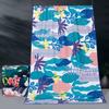 Toalha de Praia Personalizada Estampada em Microfibra para Natação de Verão e Férias, Macia, Absorvente, Amiga da Pele, Toalha Sem Fiapos e Toalha de Banho