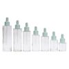 Botella Transparente de Hombro Plano para Loción 30ml 20ml Botella Dispensadora de Aceite Esencial 40ml-100ml Botella con Bomba de Spray